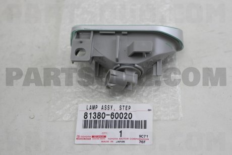 Фото автозапчасти фонарь лампа подсветки порога ступеньки Land Cruiser 200 LX 570 GX 470 81380-60020 TOYOTA 8138060020 (фото 1)