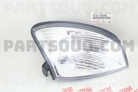 Фото автозапчастини поворотник габарит лівий Тойота Land Cruiser 100 Lexus LX 470 (81521-60360) TOYOTA 8152160360