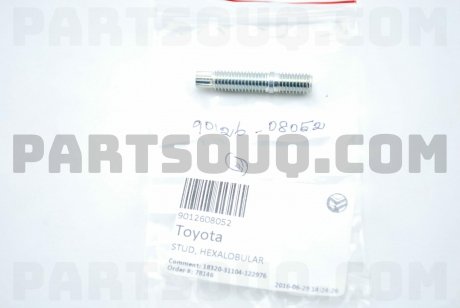 Фото автозапчасти шпилька TOYOTA 9012608052