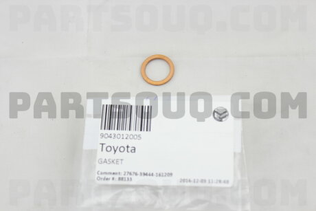 Фото автозапчасти кольцо уплотнительное - 90430-12005 TOYOTA 9043012005