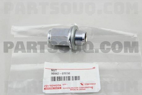 Фото автозапчасти гайка колесная FJ Cruiser Prado 120 150 Lexus LS 400 430 GX 460 470 RX 300 RX400H 9094201084 90942-01084 TOYOTA 90942-01058