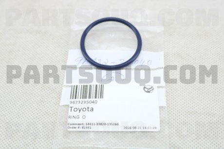 Фото автозапчастини кільце гумове TOYOTA 9673235040