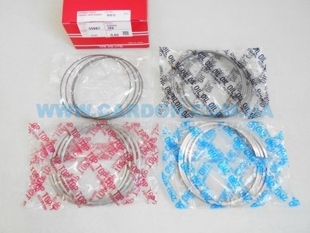 Кільця поршневі +0.50mm (к-кт на мотор) Toyota Fortuner, Hilux, Land Cruiser 1KD, Teikoku Piston Ring Co., Ltd. TP 35987.050