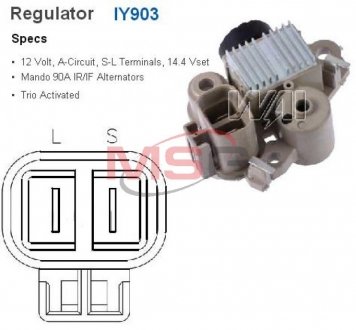 Фото автозапчастини регулятор генератора Transpo IY903