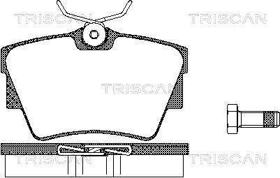 Комплект задних тормозных колодок TRISCAN 8110 10530