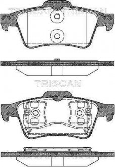Комплект задних тормозных колодок TRISCAN 8110 10534