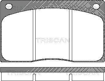 Колодки тормозные передние (невент. диски) discovery TRISCAN 811010799 (фото 1)