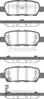 Комплект задних тормозных колодок TRISCAN 8110 14022 (фото 1)