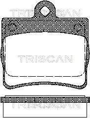 Колодки гальмівні задні TRISCAN 811023016