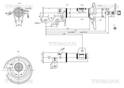Амортизатор підвіски TRISCAN 8705 16111 (фото 1)