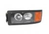 Фара левый (H1/H4/W5W, механическая, цвет вставки: черный, цвет указателя поворота: оранжевый) MAN F2000 01.94- TRUCKLIGHT HL-MA003L/H4 (фото 1)