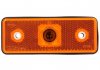 Фонарь габаритный левая/правая, оранжевый, W5W, высота 41мм; ширина 110мм; глубина 25мм, встраиваемый, без подвеса, 12/24В (с розеткой) TRUCKLIGHT SM-ME006 (фото 2)
