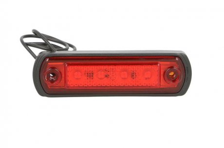 Габаритний ліхтар лівий/правий, червоний, LED, висота 31мм; ширина 110 мм; глибина 18,5мм, поверхня, довжина кабелю 250, 12/24В TRUCKLIGHT SM-UN060