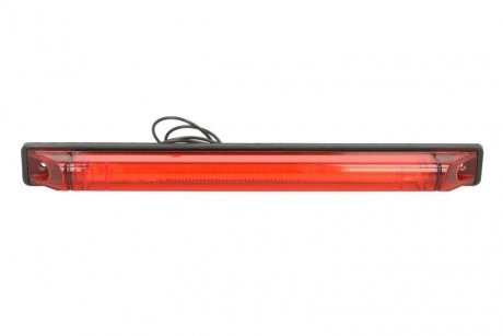 Габаритний ліхтар лівий/правий, червоний, світлодіодний, висота 24,6 мм; ширина 250 мм; глибина 19.7мм, поверхня, довжина кабелю 250, без підвіски, 12/24В TRUCKLIGHT SM-UN080 (фото 1)