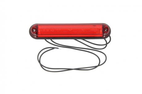 Габаритний ліхтар лівий/правий ; SLIM, червоний, 6 світлодіодів, висота 15,5 мм; ширина 135 мм; глибина 27 мм, поверхня, довжина кабелю 500, 12/24 В (SLIM) TRUCKLIGHT SM-UN113