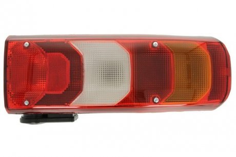Фонарь задний правый (LED, 24В, с указателем поворота, с противотуманным светом, фонарем заднего хода, со стоп-сигналом, габаритным огнем, с подсветкой номерного знака, светоотражателем, боковым габаритным огнем) MERCEDES AC TRUCKLIGHT TL-ME010RRA