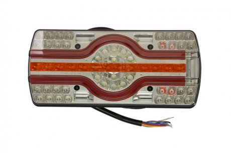 Задній ліхтар ліва/права EMA (LED, 12/24В, індикатор включення, світло протитуманних фар, світло заднього ходу, із стоп-сигналом, паркувальні вогні, з підсвічуванням номерів, з проводом 2,0м; дволіковий TRUCKLIGHT TL-UN095R
