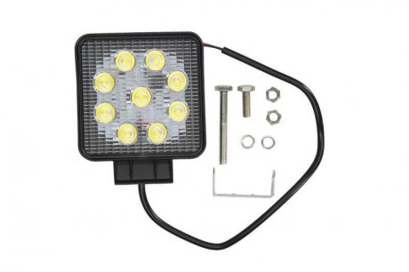 Фото автозапчастини світильник робочий (LED, 12/24/30V, 27W, 1800lm, кількість світлодіодів: 9, довжина: 128 мм, висота: 110 мм, глибина: 55 мм, розсіяне світло) TRUCKLIGHT WL-UN208