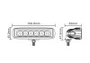 Фото автозапчасти фонарь рабочий (Epistar LED, 10-30В, 18Вт, 1440лм, количество светодиодов: 6x3Вт, высота: 45.2мм, ширина: 159.8мм, глубина: 63мм) TRUCKLIGHT WL-UN257 (фото 3)