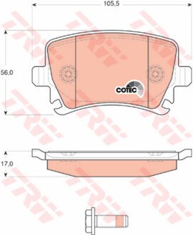 Фото автозапчастини klocki 23914 VW Caddy/Touran -10r- /T/ TRW 1001011018