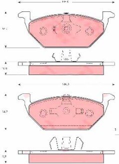 Фото автозапчасти klocki 23130 VW Caddy III 04- /P/ TRW 1001011025