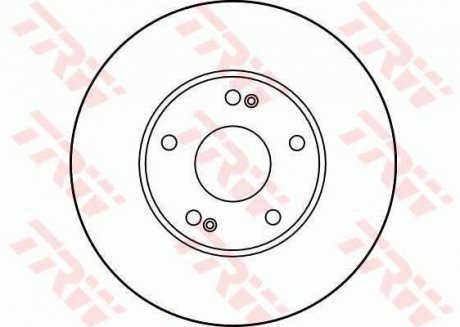 Тормозной диск передняя левая/правая (с винтами) RENAULT SAFRANE I, SAFRANE II 2.0/2.5D 12.92-12.00 TRW DF1036