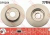 Тормозной диск передняя левая/правая CHEVROLET AVEO 1.2-1.6 03.11- TRW DF6254 (фото 2)
