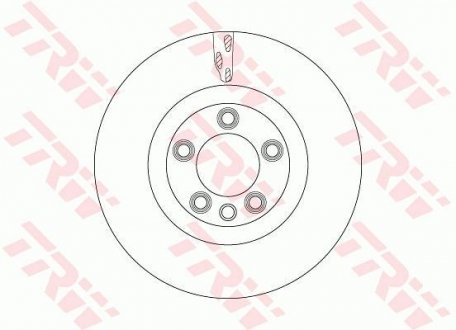 Гальмівний диск передня ліва/права PORSCHE CAYENNE; Volkswagen TOUAREG 3.6-6.0 08.04-09.10 TRW DF6772S (фото 1)