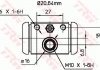 Гальмівний циліндр задній ліва/права FIAT GRANDE PUNTO, PUNTO 1.2-1.9D 09.99- TRW BWF307 (фото 2)
