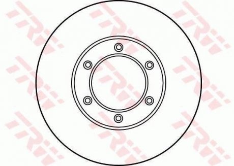 Тормозной диск передняя левая/правая CHEVROLET MALIBU; RENAULT MASTER I 1.5-2.5D 07.80- TRW DF1012