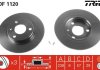 Тормозной диск передняя левая/правая (с винтами) CITROEN AX, SAXO; PEUGEOT 106 I, 106 II 1.0-Electric 07.86-07.04 TRW DF1120 (фото 1)