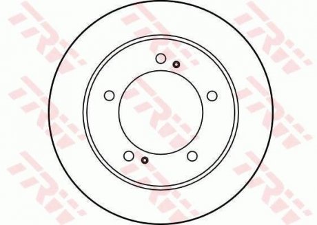 Тормозной диск передняя левая/правая SUZUKI SAMURAI, SJ410, SJ413 1.0/1.3 09.81- TRW DF1953 (фото 1)