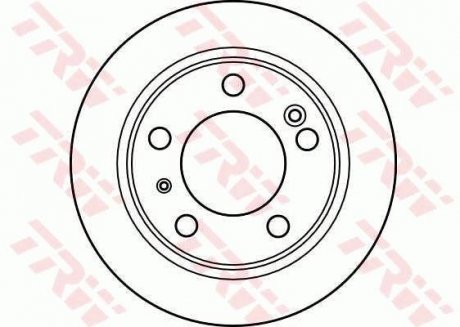 Тормозной диск задняя левая/правая CITROEN XM 2.0-3.0 05.89-10.00 TRW DF2583 (фото 1)