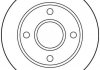 Тормозной диск передняя левая/правая FORD FIESTA III, FIESTA IV, FIESTA/MINIVAN, KA; MAZDA 121 III 1.0-1.8D 03.89-11.08 TRW DF2752 (фото 2)
