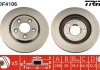 Тормозной диск задний левая/правая JAGUAR S-TYPE, XJ; LINCOLN LS 2.5-4.2 05.98- TRW DF4106 (фото 1)