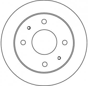 Гальмівний диск передня ліва/права HYUNDAI ATOS 1.0/1.1 02.98-12.08 TRW DF4132 (фото 1)