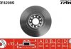 Гальмівний диск передня ліва/права (високовуглецевий) AUDI A6 C4, A8; Volkswagen PHAETON 2.5D-6.0 04.96-07.10 TRW DF4209S (фото 1)
