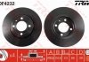 Гальмівний диск передня ліва/права Volkswagen LUPO, POLO 1.4-1.7D 09.98-07.05 TRW DF4232 (фото 2)