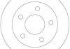 Гальмівний диск задній ліва/права NISSAN ALMERA TINO, PRIMERA 1.6-2.2D 08.00- TRW DF4357 (фото 2)