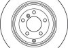 Тормозной диск задний левая/правая (высокоуглеродистая) LAND ROVER RANGE ROVER II, RANGE ROVER III 2.5D-4.4 07.94-08.12 TRW DF4955S (фото 2)