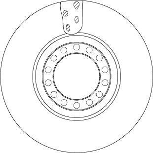 Гальмівний диск IVECO EUROCARGO I-III, MAGIRUS 3.9D/5.9D 09.00- TRW DF5077S (фото 1)
