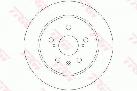Тормозной диск задний левая/правая FIAT SEDICI; SUZUKI SX4 1.5-2.0D 06.06- TRW DF6178