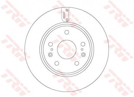 Тормозной диск передняя левая/правая SUZUKI SX4 S-CROSS, VITARA 1.0-1.6D 08.13- TRW DF6703 (фото 1)