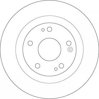Гальмівний диск задній ліва/права HONDA CIVIC X 1.0/1.5/1.6D 08.16- TRW DF6705 (фото 1)