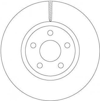 Тормозной диск передняя левая/правая FORD GALAXY, S-MAX 1.5/2.0/2.0D 01.15- TRW DF6810S (фото 1)