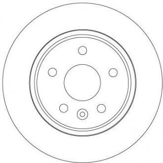 Тормозной диск задний левая/правая OPEL AMPERA-E, ASTRA K 1.0-Electric 06.15- TRW DF6846 (фото 1)