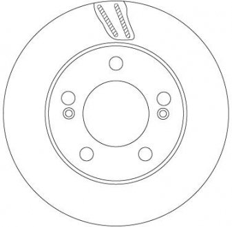 Тормозной диск задний левая/правая SSANGYONG KYRON, REXTON/REXTON II, REXTON W/REXTON, RODIUS II 2.0D-3.2D 04.02- TRW DF6876 (фото 1)