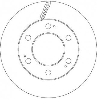 Тормозной диск передняя левая/правая SSANGYONG REXTON / REXTON II 2.3-3.2 04.02- TRW DF6882 (фото 1)