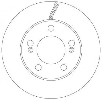 Тормозной диск передняя левая/правая SSANGYONG ACTYON SPORTS II, KYRON, REXTON/REXTON II, REXTON W/REXTON, RODIUS II 2.0D-2.9D 04.02- TRW DF6888