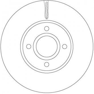 Тормозной диск передняя левая/правая FORD ECOSPORT 1.0/1.5/1.5D 10.12- TRW DF6898 (фото 1)